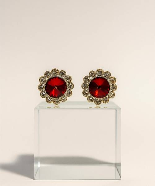 Crimson Halo Earrings